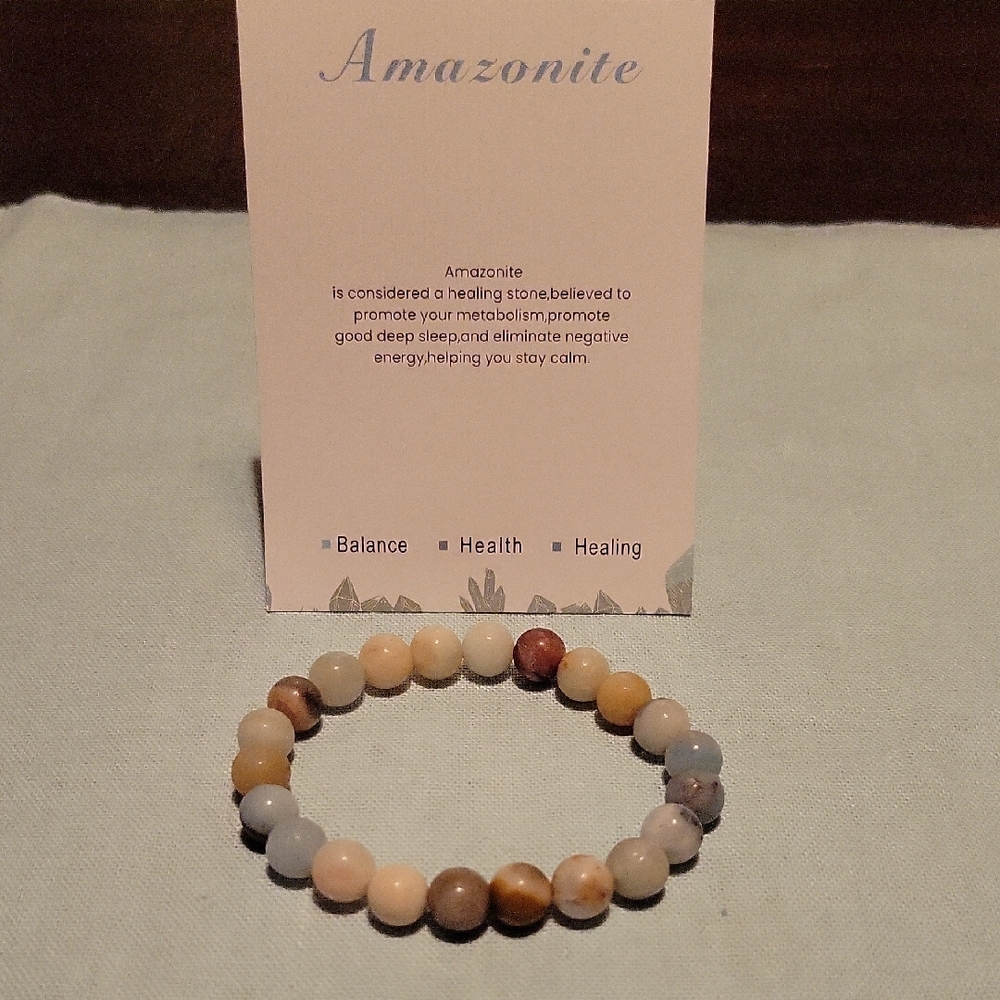 Amazonite Healing Bracelet - Earth Tones